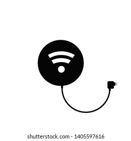 Smartphone Wireless Charging Icon isolated on white background