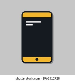 smartphone work place simple isolated element flat vector icons 