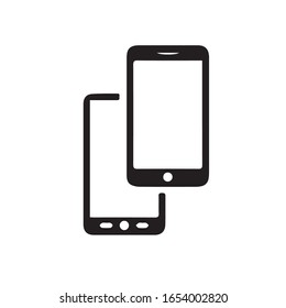 Smartphones Couple vector icon modern and simple flat symbol for web site, mobile, logo, app, UI