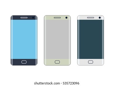Smartphones with curved  screen, edge display