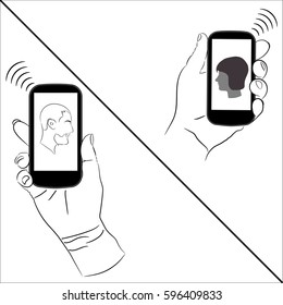 Smartphones make communication easy between business people and between lovers.