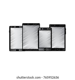 smartphones sizes types digital device icon image 