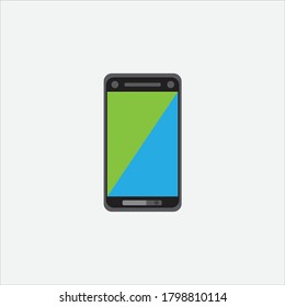 Smartphones,good communication tool,white background,in vector style.