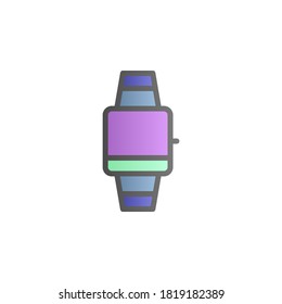 Smartwatch color gradient vector icon