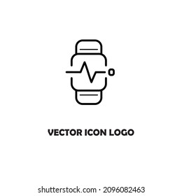 Smartwatch concept line icon. Linear Smartwatch concept outline symbol design. This simple element illustration can be used for web and mobile