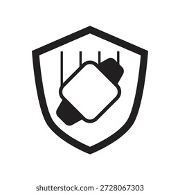 Smartwatch detectando uma queda para alerta de emergência sólido