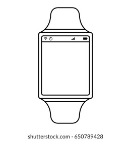 smartwatch device isolated icon