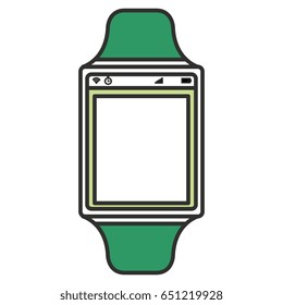 smartwatch device isolated icon