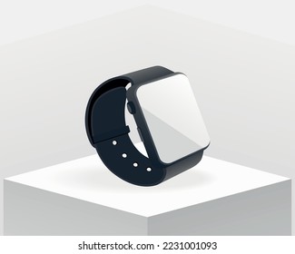 smartwatch device tech mockup icon