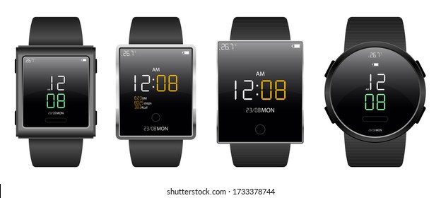 Smartwatch device vector design illustration isolated on white background