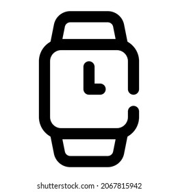 reloj inteligente para icono electrónico lineal