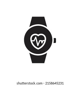 Ilustración de vectores de iconos rellenados por Smartwatch