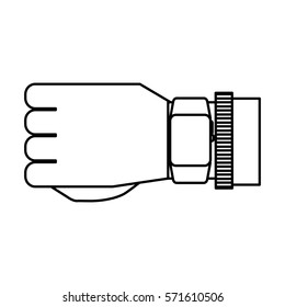 smartwatch gadget isolated icon vector illustration design