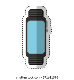 smartwatch gadget isolated icon vector illustration design