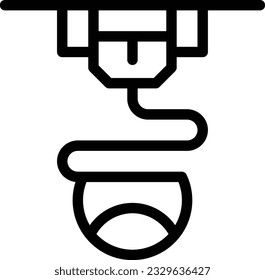 smartwatch gesture band 3d printer line icon for download