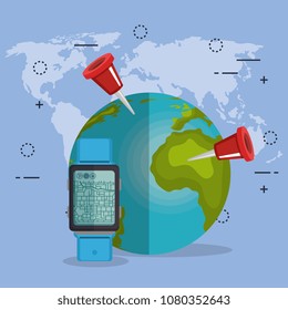 smartwatch with gps navigation app