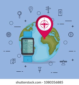 smartwatch with gps navigation app