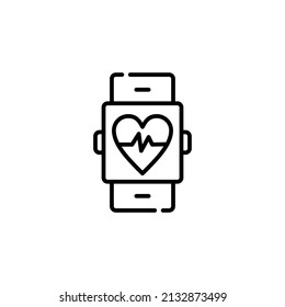 Vector de iconos de dispositivo de estado de Smartwatch