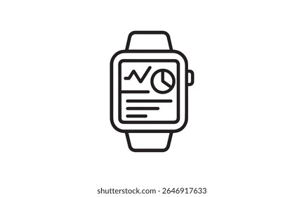 Smartwatch with Health and Fitness Data Display