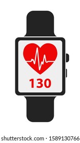 smartwatch with heart beat 130