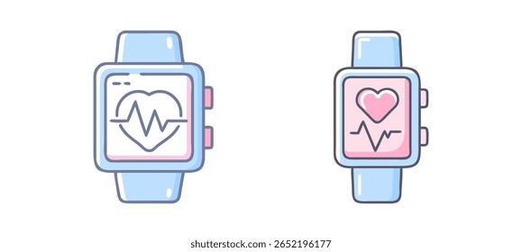 Smartwatch with Heart Rate Monitor Display 