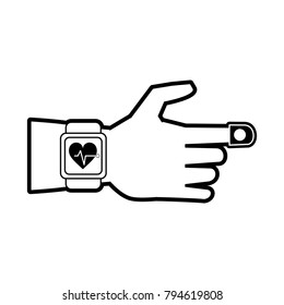 Smartwatch heartbeat pulse