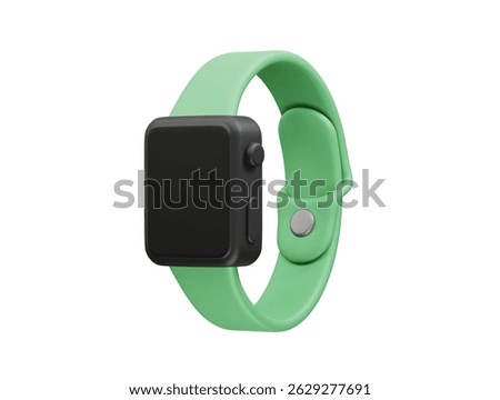 smartwatch icon 3d illustration rendering. Smart watch icon 3d