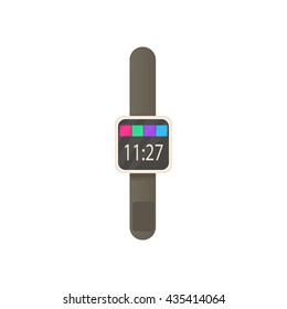 Smartwatch icon in cartoon style
