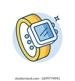 Ícone Smartwatch ilustração vetor limpa e moderna