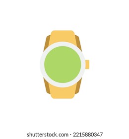 Icono de reloj inteligente en color, aislado en fondo blanco 