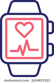 Smartwatch Icon Color Vector Illustration