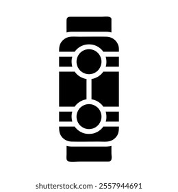 Smartwatch icon. Concept of wearable technology and connectivity.