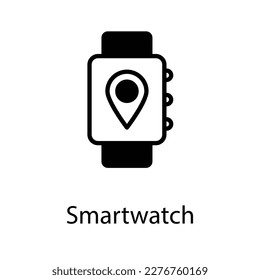 Smartwatch icon design stock illustration