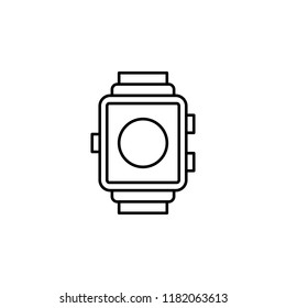 Smartwatch icon. Element of artificial intelligence icon for mobile concept and web apps. Thin line Smartwatch icon can be used for web and mobile on white background
