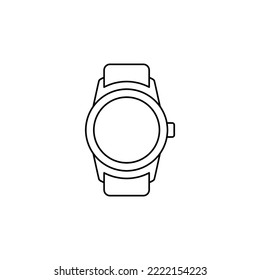 Smartwatch icon in line style icon, isolated on white background
