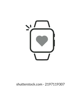 Smartwatch icon for monitoring health and other activities.