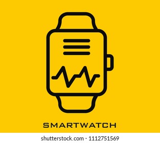 Smartwatch icon signs