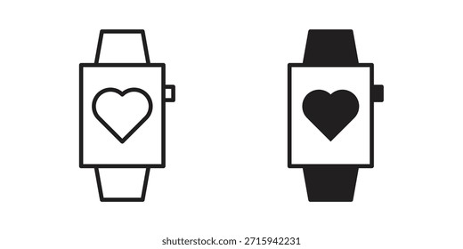 Icono de reloj inteligente en formato de Vector moderno simple. Paquete de iconos EPS