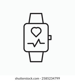 Smartwatch icon. simple vector icon