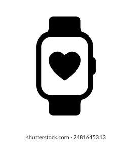 smartwatch icon. simple icon. vector illustration color editable
