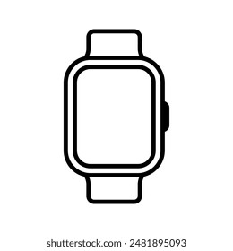 smartwatch icon. simple icon. vector illustration color editable