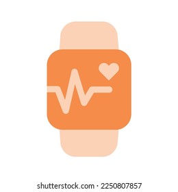 smartwatch icon solid two tone