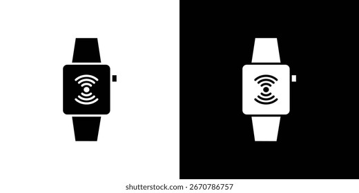 Symbolsammlung für Smartwatch. Flache Vektorgrafik.
