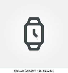 smartwatch Icon symbol isolated on white background. Vector Illustration