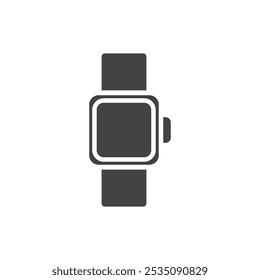 Smartwatch icon Symbol mark in filled style