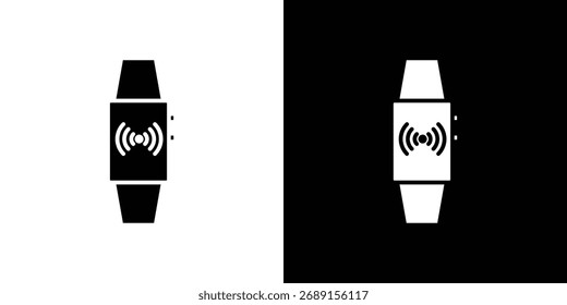 Smartwatch icon symbol. simple flat symbol on blank background.