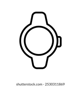 Smartwatch icon Thin line art isolated