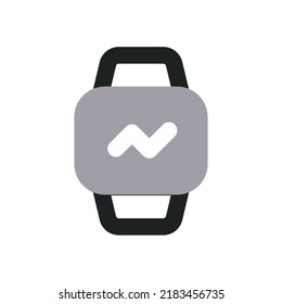 Smartwatch Icon with Two Tone Color