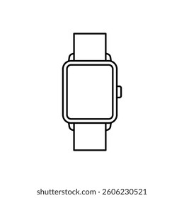 smartwatch icon vector design outline style
