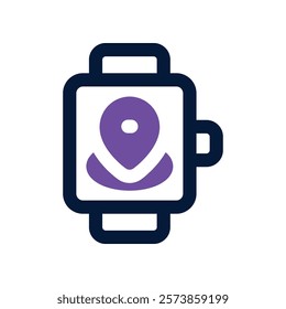 smartwatch icon. vector dual tone icon for your website, mobile, presentation, and logo design.